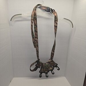 Camouflage Tree Strap Gear Holder with 5 Clips for Keys Gear Accessories